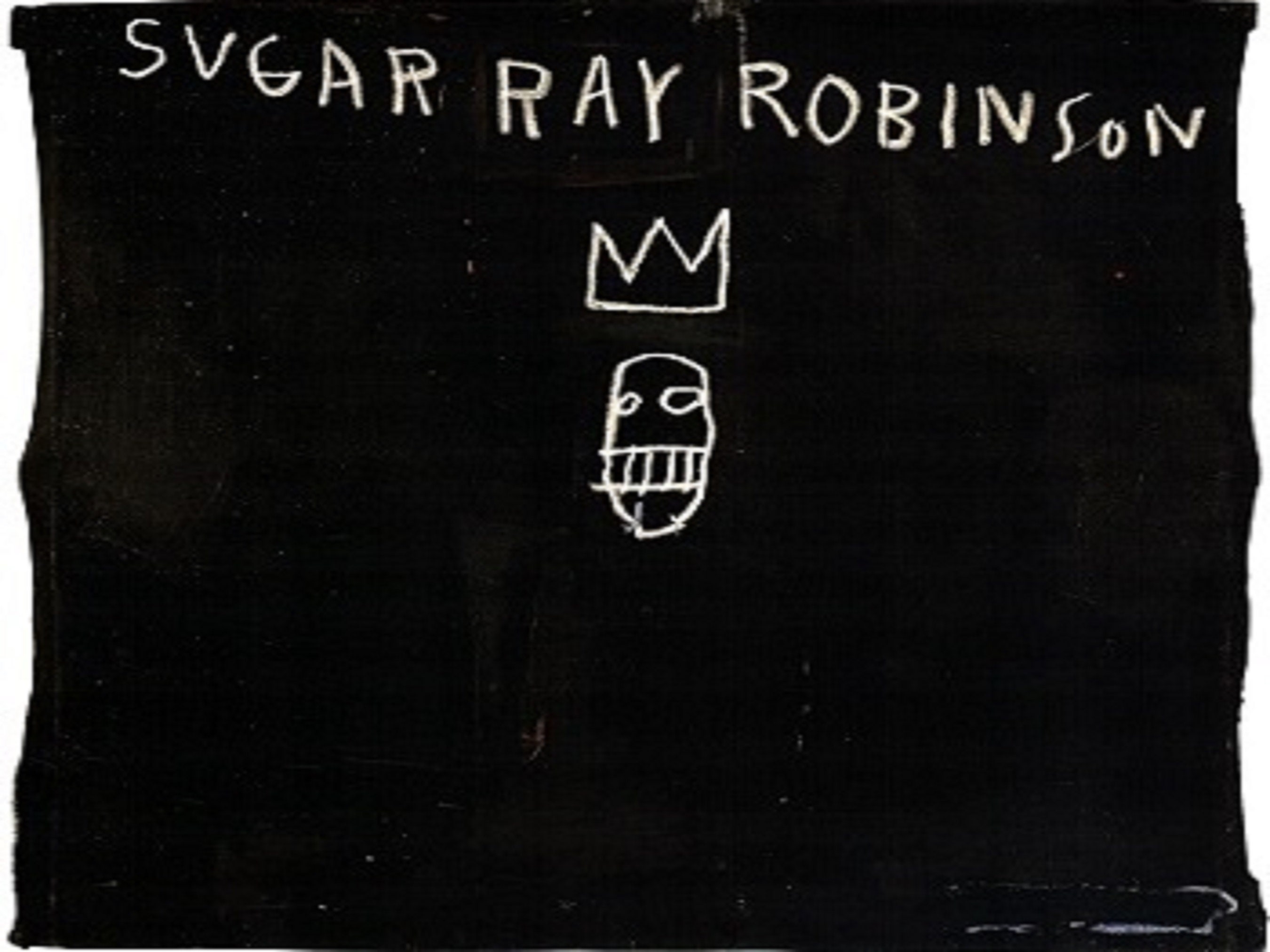 Basquiat Sugar Ray Robinson - Black