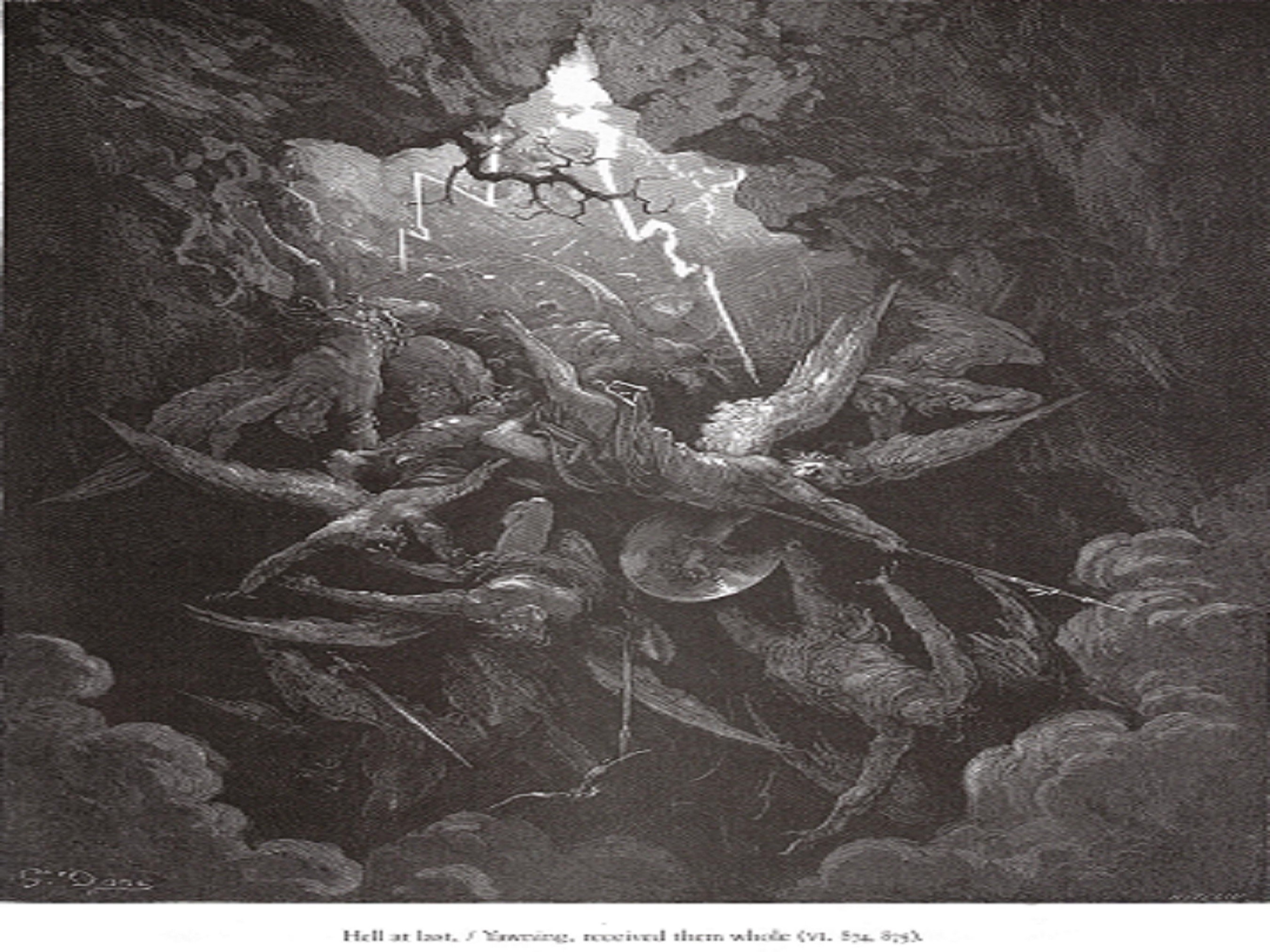 Gustave Dore miltons Paradise Lost: Hell at Last, Extremely Rare ...