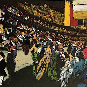 LeRoy Neiman: “National Horse Show&quot;, Extremely Rare Vintage Bookplate Print, Painting Circa 1967. LeRoy Neiman Art; LeRoy Neiman
