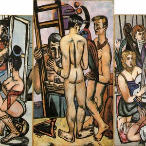 Max Beckman: “The Argonauts&quot;, Extremely Rare Original Bookplate Print, Painting Circa 1950. Modern Art; Modern Art Print; Max Beckmann