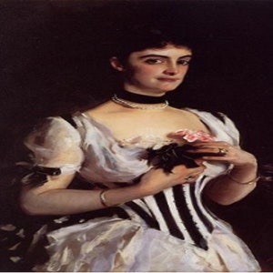 John Singer Sargent: &quot;Mrs. Wilton Phipps&quot;, Extremely Rare Original, New Bookplate Print, Painting Circa 1884. Sargent Art; Sargent Portraits