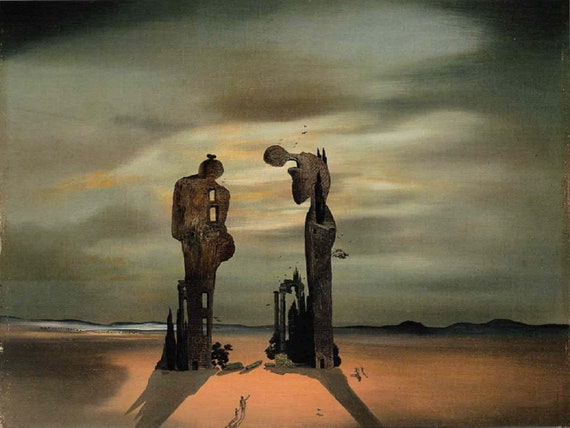サルバドール・ダリ L'Angélus de Millet 絵画 Salvador Dali: “Archaelogical Reminiscence Of Millet's Angelus