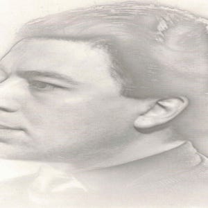 Man Ray: “André Breton&quot;, Extremely Rare Vintage Bookplate Print, Photograph Circa 1930. Portrait Art; Portrait Art Print