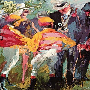 LeRoy Neiman: “Ascot Double Entry&quot;, Extremely Rare Vintage Bookplate Print, Painting Circa 1969. LeRoy Neiman Art; LeRoy Neiman Print
