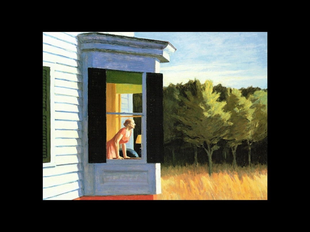Edward Hopper "cape Cod Morning", Extremely Rare Original, New Bookplate Print, Painting Circa