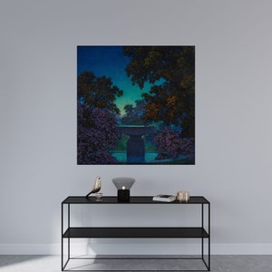Giclée Fine Art Print; &quot;The Blue Fountain&quot; By Maxfield Parrish; Fine Art Print; Giclée Print; Maxfield Parrish Art; Parrish Art Print