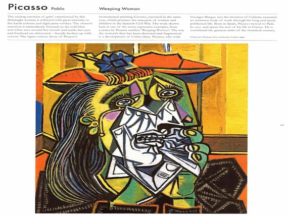 Pablo Picasso: “weeping Woman