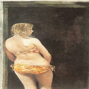 Andrew Wyeth: “Bikini&quot;, Extremely Rare Original Vintage Bookplate Print, Painting Circa 1968. Wyeth Art; Wyeth Art Print; Wyeth Print
