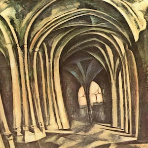 Robert Delaunay: “Saint-Severin No. 3&quot;, Extremely Rare Vintage Bookplate Print, Painting Circa 1909. Abstract Art; Modern Art Print