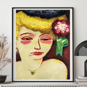 Giclée Fine Art Print &quot;Femme À La Cigarette (Woman With A Cigarette)&quot; By Kees van Dongen. Extremely Rare Print; Giclee Fine Art Print