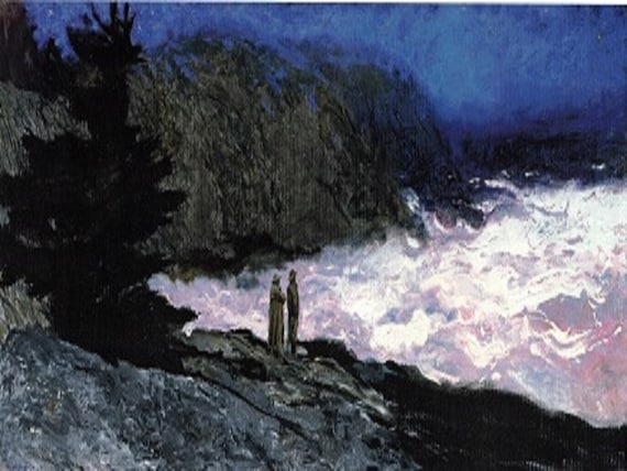 Jamie Wyeth: "A Recurring Dream", Extremely Rare Original Bookplate Print, Painting Circa 2011. Jamie Wyeth Art Print; Americana Art Print