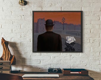 Impresión artística Giclée; "La caja de Pandora" de René Magritte; Impresión artística; Impresión Giclée; Arte surrealista; Impresión artística surrealista; Arte moderno
