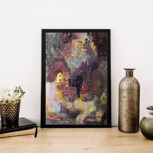 Giclée Fine Art Print; &quot;Masks As Ruins&quot; By Otto Dix; Fine Art Print; Giclée Print; Expressionism; Expressionist Art; Modern Art