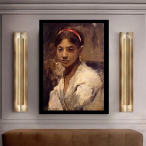Giclée Fine Art Print; &quot;Head Of A Capri Girl&quot; By John Singer Sargent; Fine Art Print; Giclée Print; John Singer Sargent Art Print