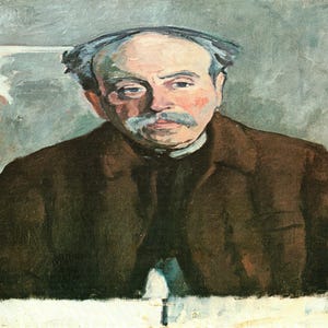 Robert Delaunay: “Portrait Of Henri Rousseau&quot;, Extremely Rare Vintage Bookplate Print, Painting Circa 1914. Abstract Art; Modern Art Print