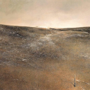 Andrew Wyeth: &quot;Snow Flurries&quot;, Extremely Rare Vintage Bookplate Print, Painting Circa 1953. Wyeth Art; Wyeth Art Print; Landscapes