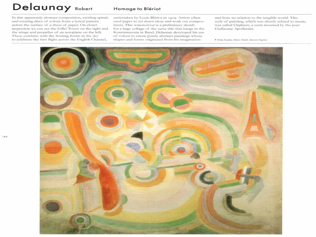 Robert Delaunay homage to Bleriot, Extremely Rare Original Bookplate