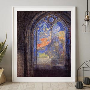 Giclée Fine Art Print; &quot;The Mysterious Garden&quot; By Odilon Redon; Fine Art Print; Giclée Print; Odilon Redon Art; Odilon Redon Print