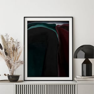 Giclée Fine Art Print; &quot;Dark Abstraction&quot; By Georgia O&#39;Keeffe; Fine Art Print; Giclée Print; Georgia O&#39;Keeffe; Georgia O&#39;Keeffe Art Print