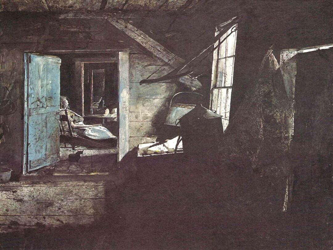 Andrew Wyeth room After Room, Extremely Rare Vintage Bookplate Print