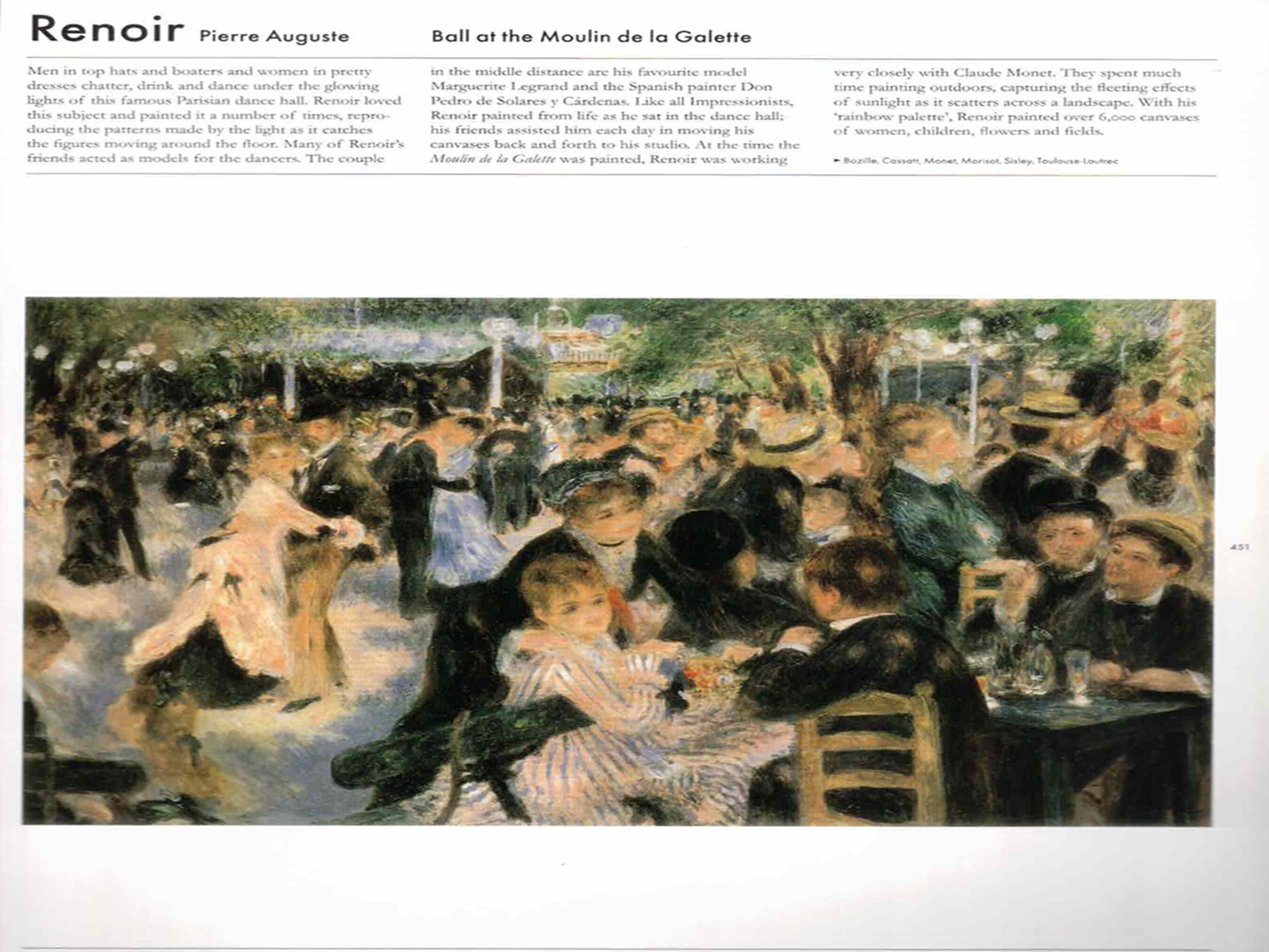 Pierre-auguste Renoir: “ball at the Moulin De La Galette