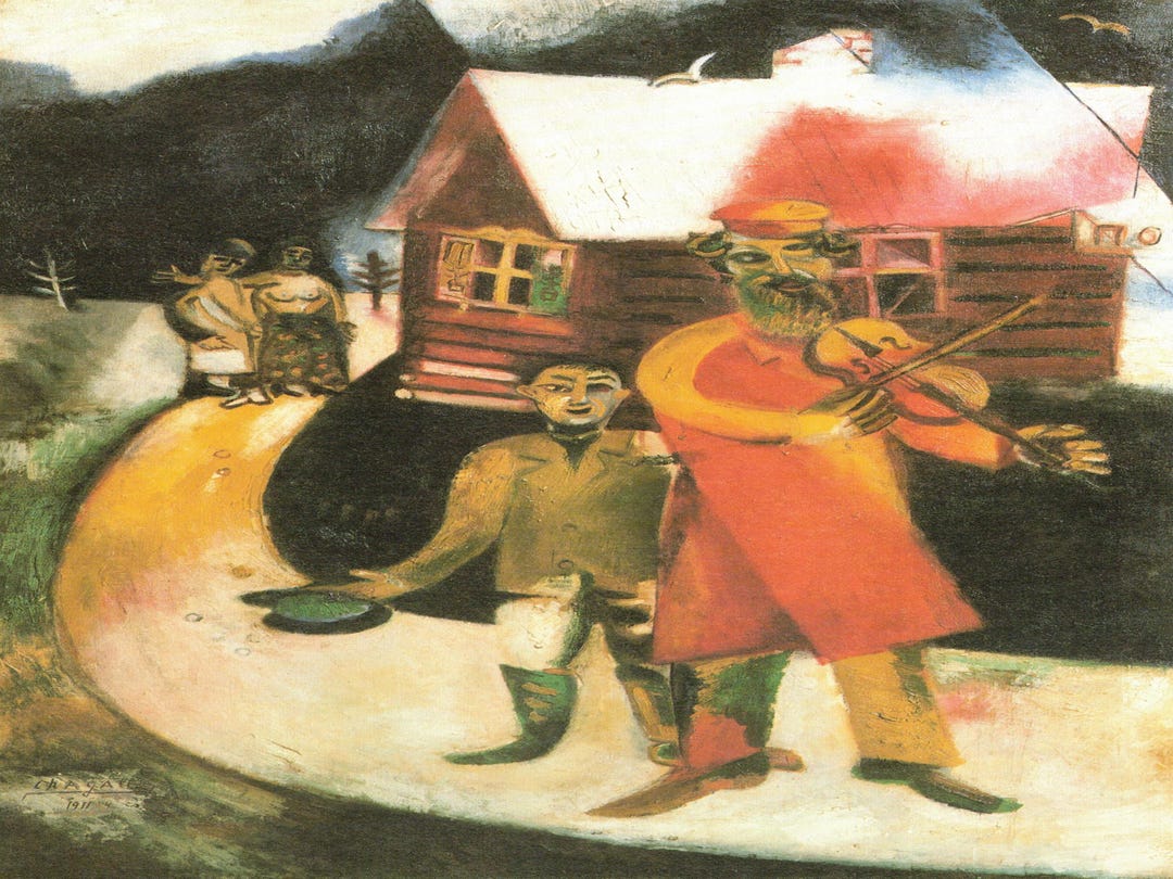 Marc Chagall: “the Fiddler