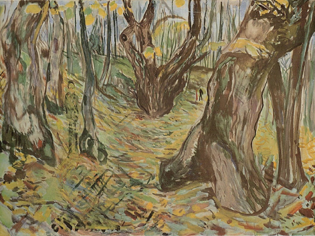 Munks Tree Edvard Munch: “rugged Tree Trunks II”, Extremely Rare Original ...