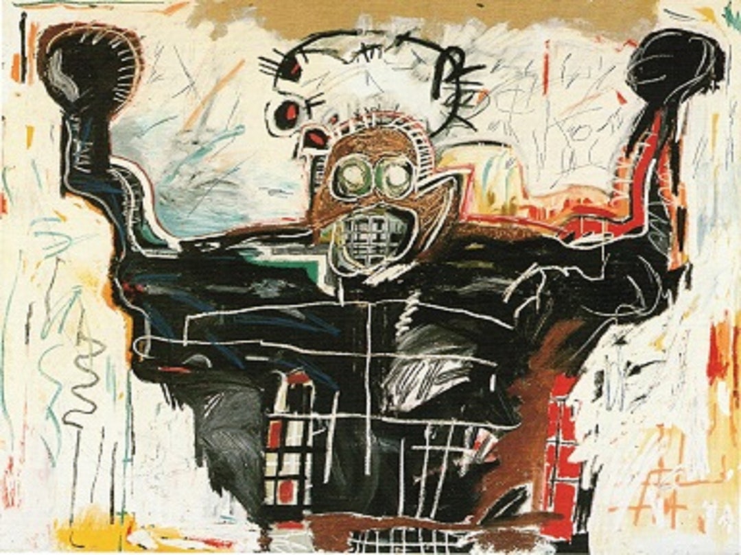 Jean-michel Basquiat: boxer, Very Rare Original Vintage Bookplate Print ...