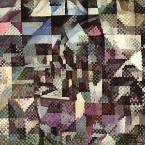 Robert Delaunay: “Window On The City No. 4&quot;, Extremely Rare Vintage Bookplate Print, Painting Circa 1911. Abstract Art; Modern Art Print