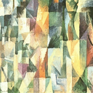 Robert Delaunay: “The Windows On The City&quot;, Extremely Rare Vintage Bookplate Print, Painting Circa 1913. Abstract Art; Modern Art Print