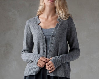 Wool cardigan, Handmade wool sweater, Winter wool cardigan, Button down winter sweater, Organic wool cardigan, Soft wool sweater