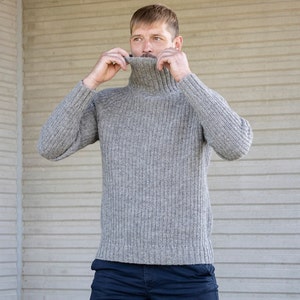 Turtleneck Sweater Men - Etsy