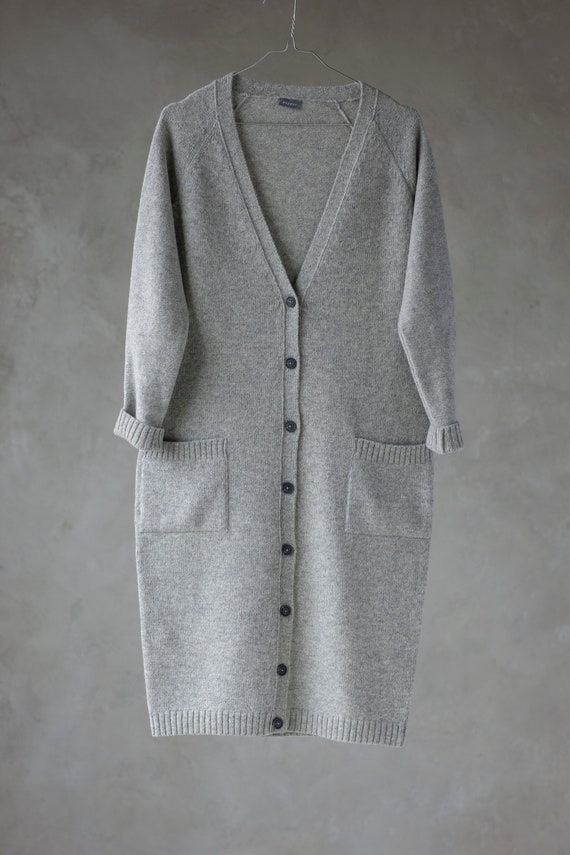 button up wool sweater