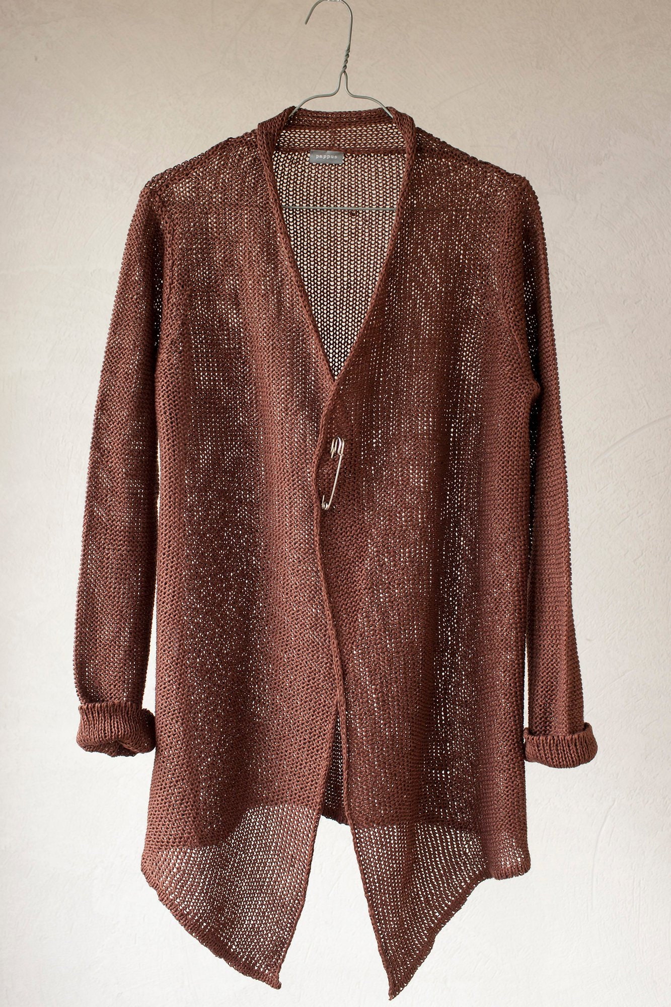 Linen Wrap Cardigan Knitted Linen 