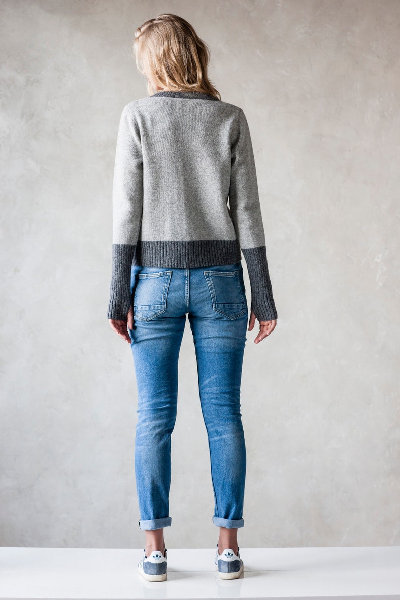 Lambswool Knit Cardigan Handmade Wool Jacket Organic Womens Etsy