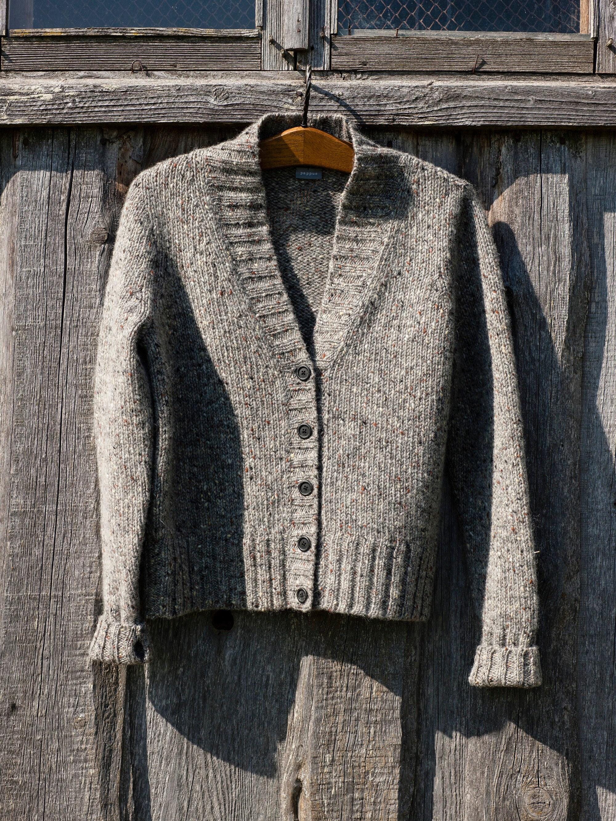Wool Tweed Cardigan, Thick Knit Cardigan, Button Down Winter Wool Tweed Cardigan, Thick Knit Cardigan, Button Down Winter