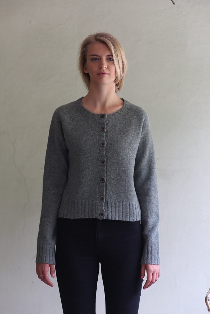 Wool Gray Cardigan