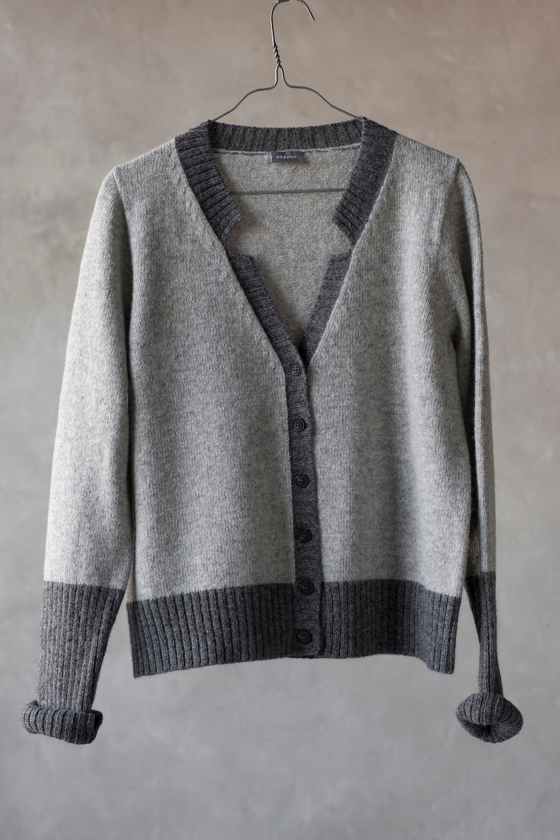 Lambswool Knit Cardigan Handmade Wool Jacket Organic Womens Etsy