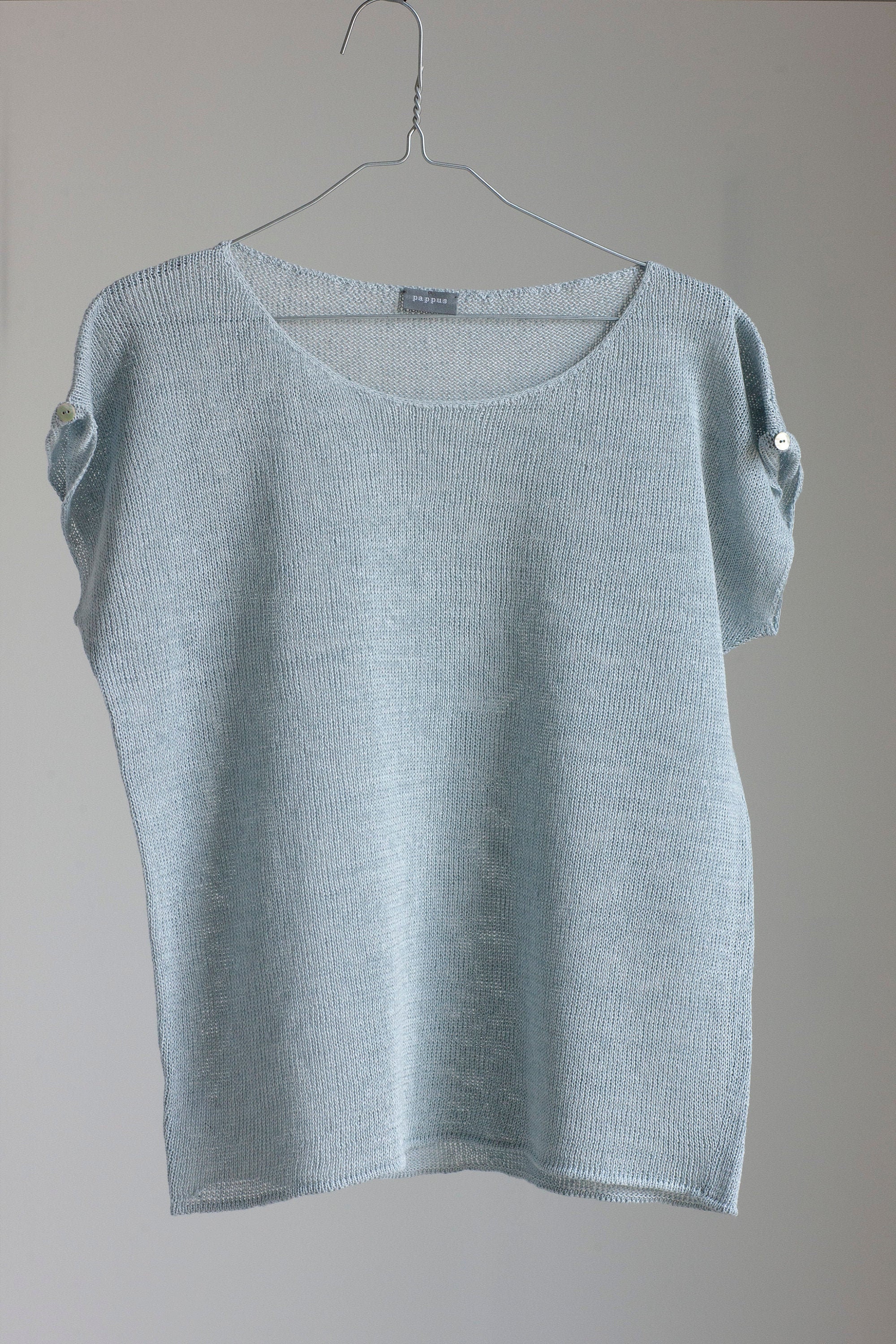 Linen T Shirt Knit Linen Top Linen Summer Top Short Sleeve Etsy New Zealand