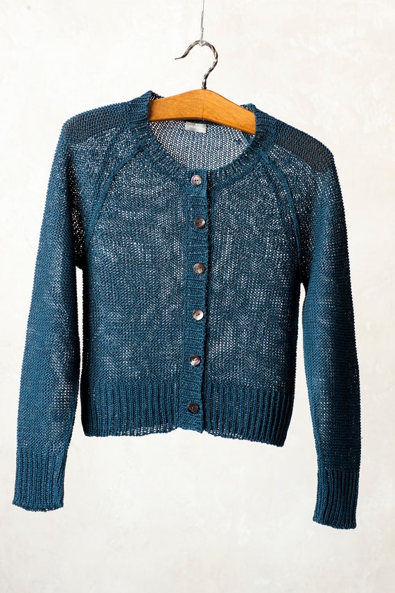Linen clearance cardigan sweater
