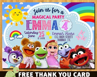 Muppets Birthday Party Invitations Free 10