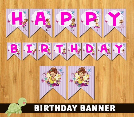 Fancy Nancy Birthday Banner Fancy Nancy Decoration Party Etsy