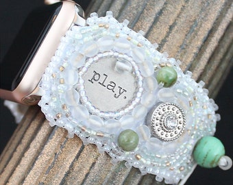 Apple Watch Band - 38-40-41mm - Women's - Adjustable - "Hope and Play"