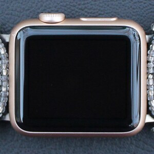 Bracelet pour Apple Watch 38-40-41 mm Femmes Réglable Croix argentées image 2