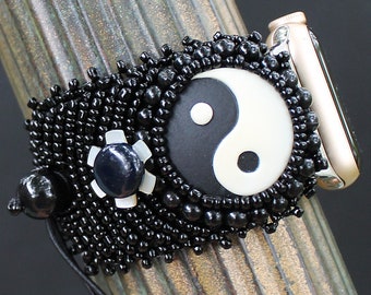 Apple Watch Band - 38-40-41 mm - Femme - Ajustable - « Yin Yang Beauty »