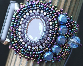 Bracelet pour Apple Watch - 42-44-45 mm - Femmes - Réglable - « Rainbow Regalia »