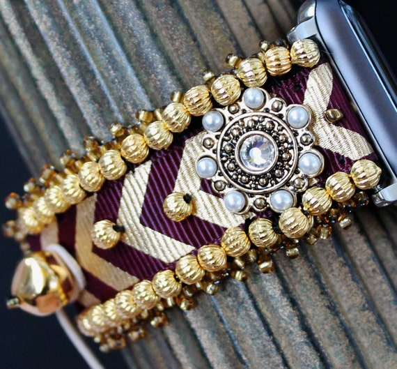 Gold Chevron Women\'s Watch band. Women main image 4