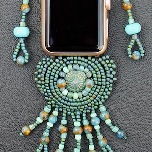 Apple Watch Necklace 42-44-45 mm SE Women's Adjustable Southwestern Matte Turquoise image 3