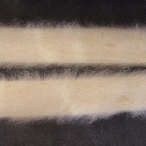 Moufles longues FUZZY en mohair IVOIRE, épaisses, chaudes, faites main, douces, ski confortables, gants moelleux image 9