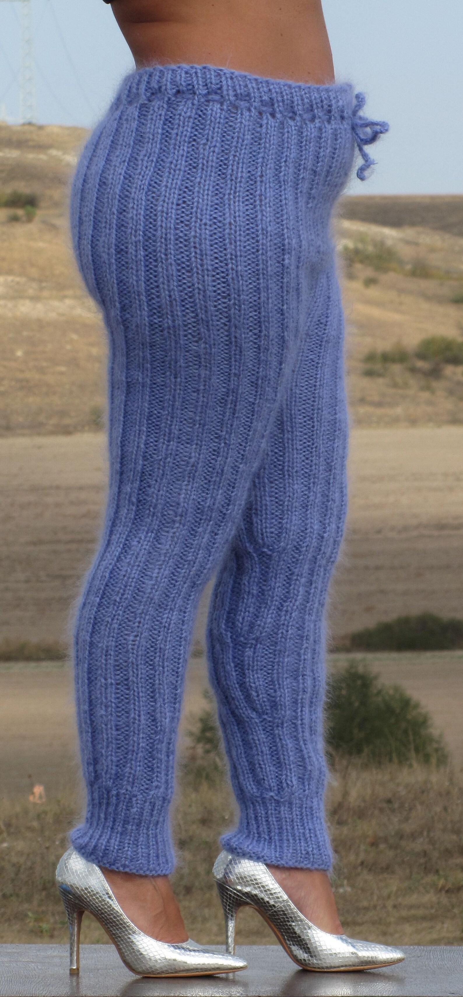 knitted trousers and top